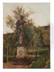 'park Bei Neulengbach (schlosspark Murstetten)" by Carl Moll