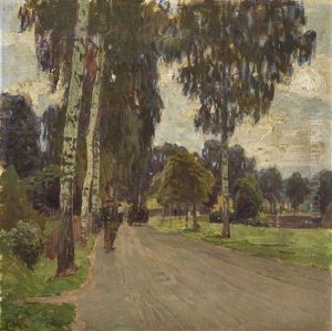 Alley Near Freudenthal Chateau by Carl Moll
