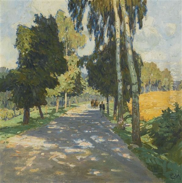 Baumallee In Bruntal (tree Lined Road In Bruntal) - view 1