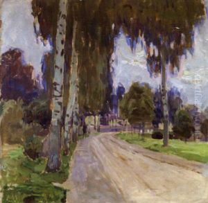 Birkenallee by Carl Moll