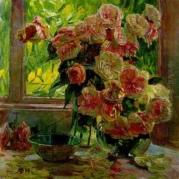 Rosen Vor Einem Fenster - view 1