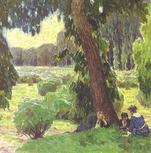 Rast In Der Au by Carl Moll