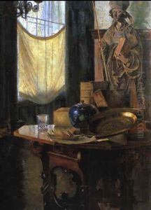 Stilleben Im Atelier by Carl Moll