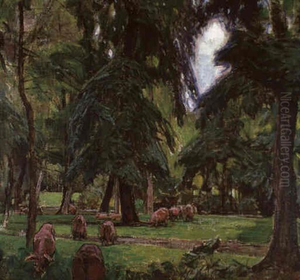 Wildschweine Im Lainzer Tiergarten - view 1