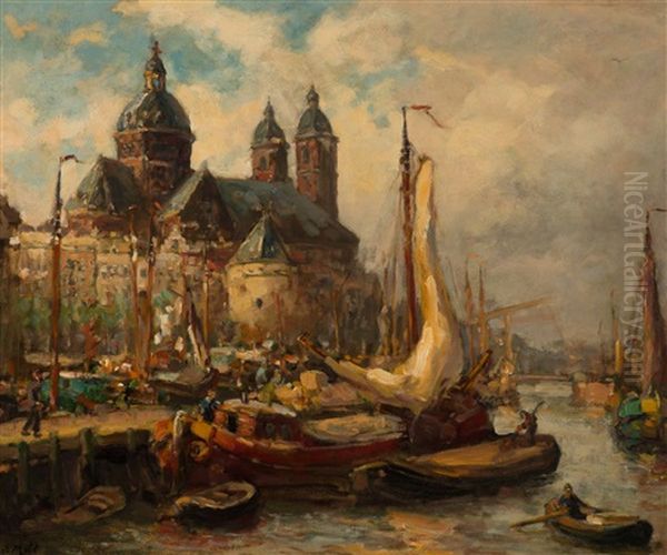 View Of The St. Nicolaaskerk And The Schreierstoren, Amsterdam - view 1
