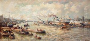The Port Of Rotterdam by Evert Moll