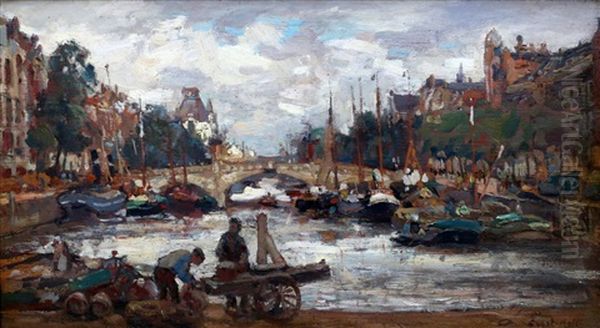 Wijnhaven In Rotterdam Met Het Witte Huis En De Vier Leeuwenbrug - view 1