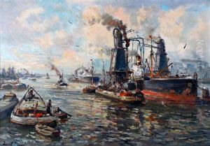 Bedrijvigheid In De Haven
