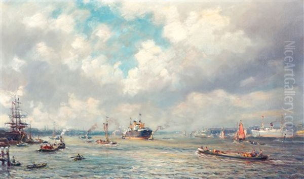 Zeeschepen En Schuiten Bij Rotterdamse Haven - view 1