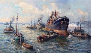 Bedrijvigheid In De Haven