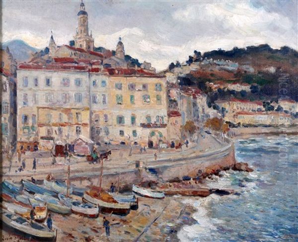 Gezicht Op Menton, Frankrijk - view 1