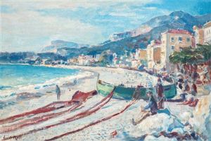 Op Het Strand Van Menton, Zuid-frankrijk