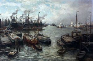 Bedrijvigheid In De Rotterdamse Haven