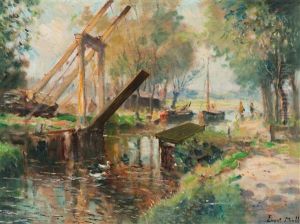 Drawbridge Near Broeksloot (voorburg) by Evert Moll