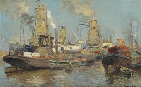 Steam Elevator In The Rotterdam Harbour - view 1