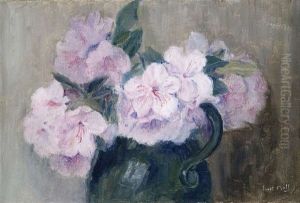Stilleben Mit Rhododendren In Einem Krug Stilleben Mit Rhododendren In Einem Krug