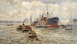 A Rotterdam Harbour Scene