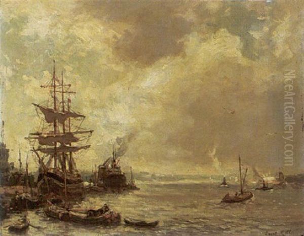 Moored Boats Near The Coast - view 1