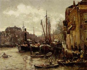 Leuve Haven Te Rotterdam by Evert Moll