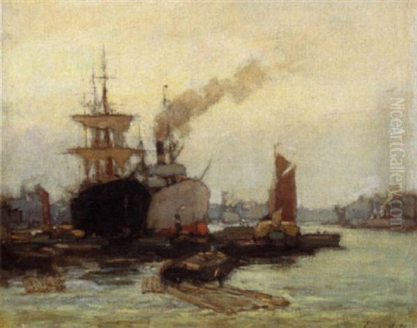A View Of The Rotterdam Harbour - view 1