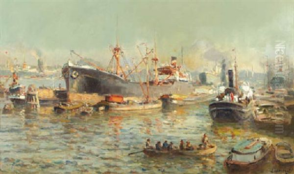 Shipping In A Harbour - view 1