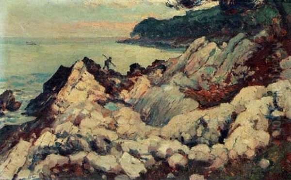 Rocks Near Cap Martin - view 1