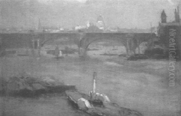 Blick Von Der Themse Auf St. Paul's - view 1