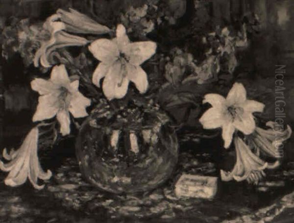 Still Life With Lilies In A Glass Vase - view 1