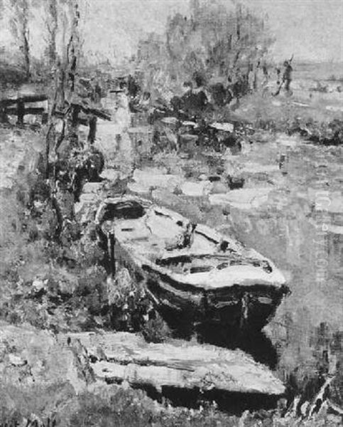 A Boat In A Canal - view 1