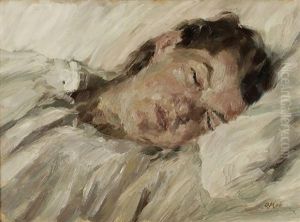 'schlafende Marg' by Oskar Moll