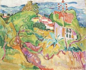 Landschaft Bei Ajaccio (landschaft Auf Koriska) by Oskar Moll