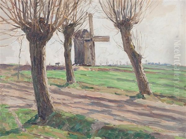 Willow Trees & Windmill - view 1