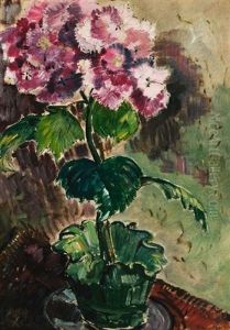 Bluhende Hortensie by Oskar Moll