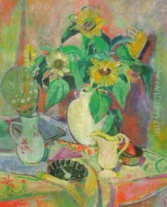 Stilleben Mit Sonnenblumen
