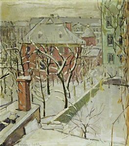 Winter Landschaft by Oskar Moll