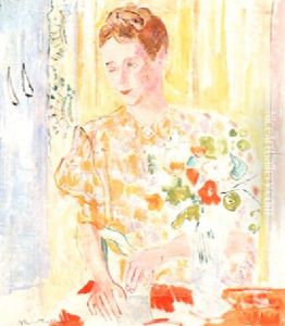 Portrat Einer Jungen Frau by Oskar Moll