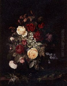 Still Life With Flowers by Christian Juel Moellback