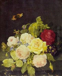 Lyserode Og Rode Roser by Christian Juel Moellback