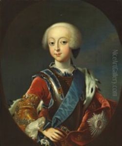Portrait Of Frederik V As A Child by Andreas Moller