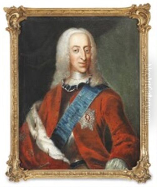 A Pair Of Portraits Of Christian Vi And Queen Sophie Magdalene - view 1