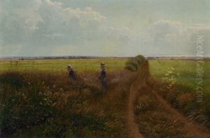 In The Fields by Carl Henrik Koch Moller