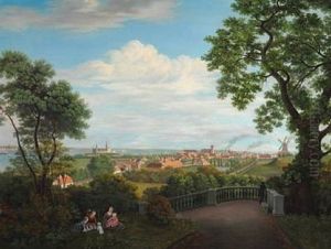 View Of Helsingor With Kronborg Castle In The Background