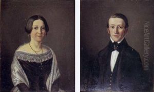 Portraet Af En Dame by Frederik (Johan Frederick) Moller