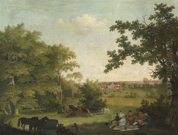 Landscape With Schaeffergaarden In Jaegersborg - view 1