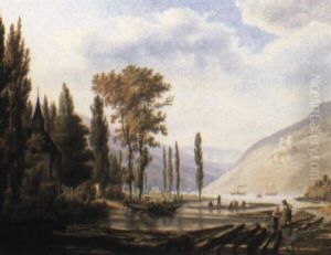 The Confluence Of The Nahe And The Rhine At Bingen...