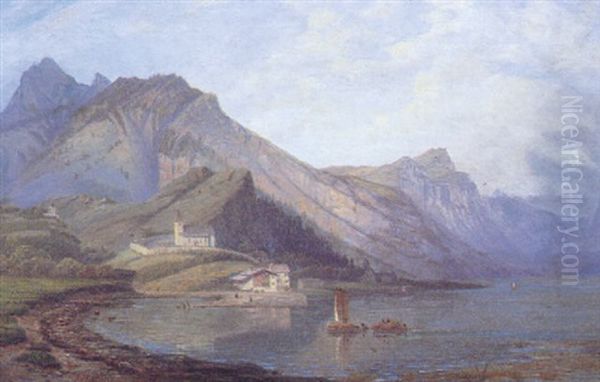 Landskab Med En Bjergso - view 1