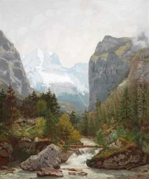 Folkeliv Ved Fossestryk - view 1