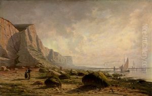 Steilkuste Bei Dover An Einem Sonnigen Morgen