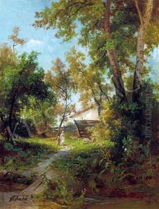 Walk In Spring by Jozsef Molnar