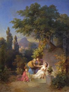 Susanna At Her Bath by Jozsef Molnar